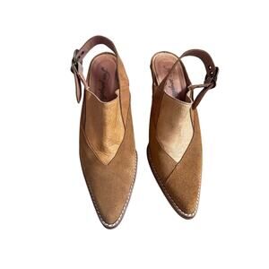 Free People Silverton slingback mules taupe sz 39 8.5 made in Spain